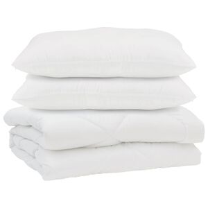 vidaXL Paplan p&aacute;rn&aacute;val 3 pcs Feh&eacute;r Mikrosz&aacute;las