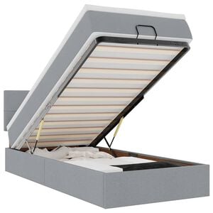 vidaXL vil&aacute;gossz&uuml;rke sz&ouml;vet ottom&aacute;n &aacute;gy matraccal & LED-ek 90x200 cm