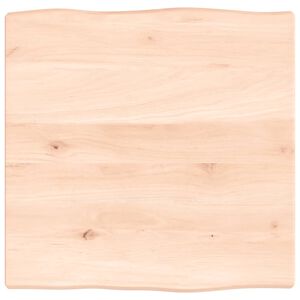 vidaXL kezeletlen t&ouml;m&ouml;r fa t&ouml;lgyfa asztallap 40x40x2 cm