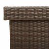 vidaXL barna polyrattan kerti tárolóláda kerekekkel 160x55x75 cm