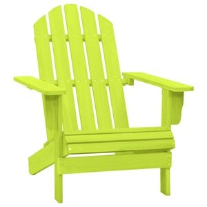 vidaXL z&ouml;ld t&ouml;m&ouml;r fenyőfa kerti Adirondack sz&eacute;k