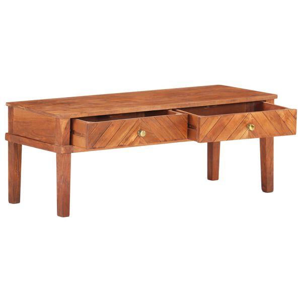 vidaXL tömör akácfa TV-szekrény 110 x 40 x 41 cm