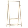 vidaXL bambusz ruha&aacute;llv&aacute;ny polcokkal 96 x 45,5 x 150,5 cm