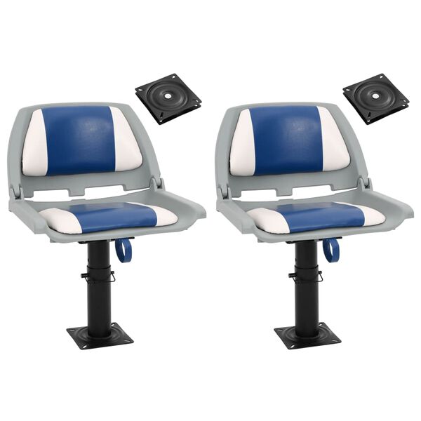 vidaXL 2 db &aacute;ll&iacute;that&oacute; cs&oacute;nak&uuml;l&eacute;s 360&deg;-ban forgathat&oacute; talapzattal