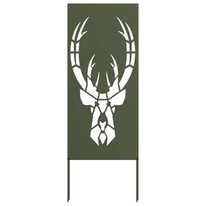 vidaXL Kertv&eacute;dő v&aacute;szon Oliva z&ouml;ld 50 x 140 cm Hidegen hengerelt ac&eacute;l