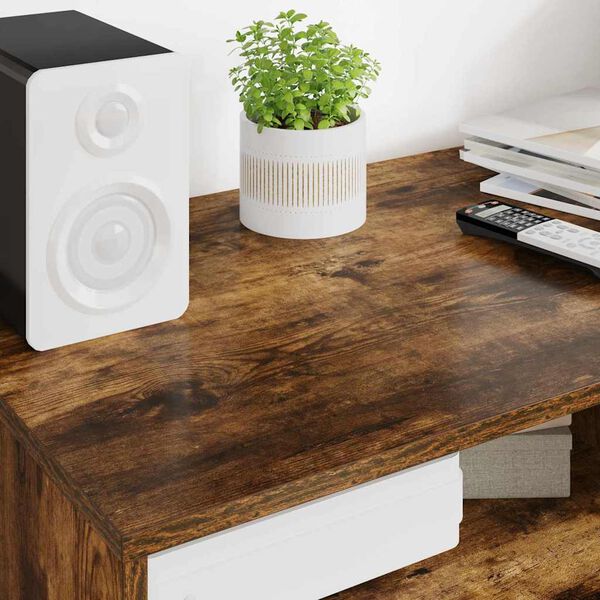 vidaXL TV szekr&eacute;ny fi&oacute;kkal F&uuml;st&ouml;lt t&ouml;lgy 100 x 48 x 43 cm Faanyag