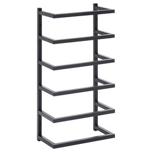 vidaXL fekete ac&eacute;l t&ouml;r&ouml;lk&ouml;zőtart&oacute; 24 x 12 x 48 cm