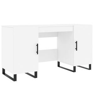 vidaXL feh&eacute;r szerelt fa &iacute;r&oacute;asztal 140 x 50 x 75 cm