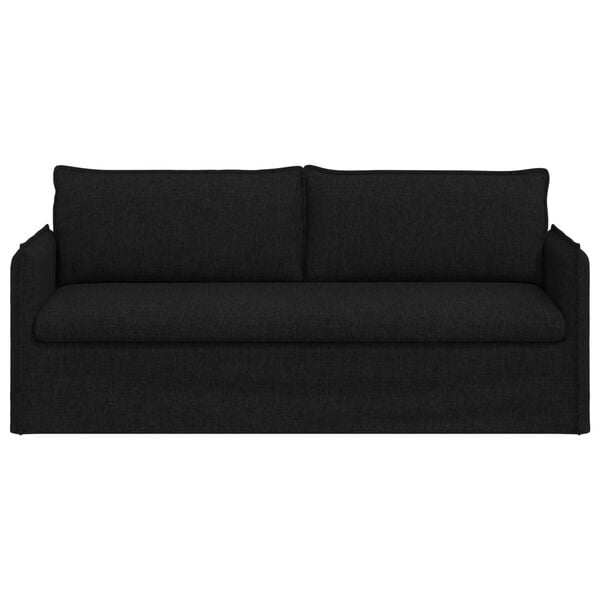 vidaXL Kanap&eacute; 180cm Fekete F&eacute;m