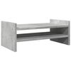 vidaXL betonsz&uuml;rke szerelt fa monitor&aacute;llv&aacute;ny 50 x 27 x 20 cm