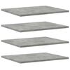 vidaXL 8 db betonsz&uuml;rke szerelt fa k&ouml;nyvespolc 40 x 50 x 1,5 cm