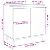 vidaXL betonszürke szerelt fa fürdőszobaszekrény 58x33x60 cm