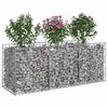 vidaXL Gabion emelt &aacute;gy Ez&uuml;st 150 x 50 x 60 cm Horganyzott ac&eacute;l