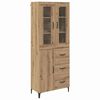 vidaXL Magasfi&uacute; Artisan t&ouml;lgy 69,5 x 34 x 180 cm Szerelt Fa