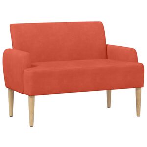 vidaXL Gombra tűz&ouml;tt loveseat Piros Narancs 116 x 67 x 81 cm