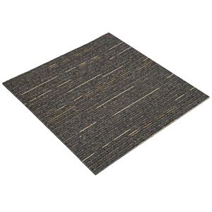 vidaXL Szőnyegcsempe Cs&iacute;kos Vil&aacute;gosbarna 50 x 50 cm 4 db PP &eacute;s Bitumen