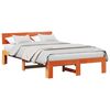 vidaXL &Aacute;gykeret fejt&aacute;ml&aacute;val Faggy&uacute; barna 135 x 190 cm T&ouml;m&ouml;r fenyőfa