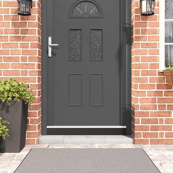 vidaXL Csavaros Ajt&oacute; Kefe Z&aacute;r 6 pcs Feh&eacute;r 100 cm Alum&iacute;nium &ouml;tv&ouml;zet