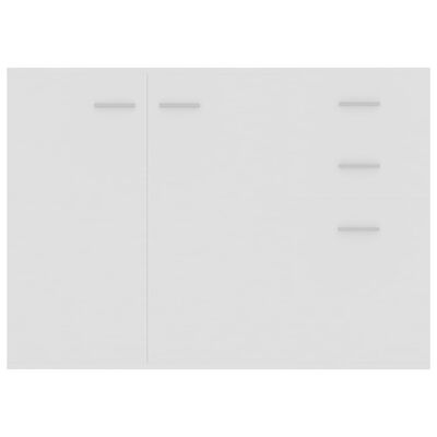 vidaXL fehér forgácslap tálalószekrény 105 x 30 x 75 cm