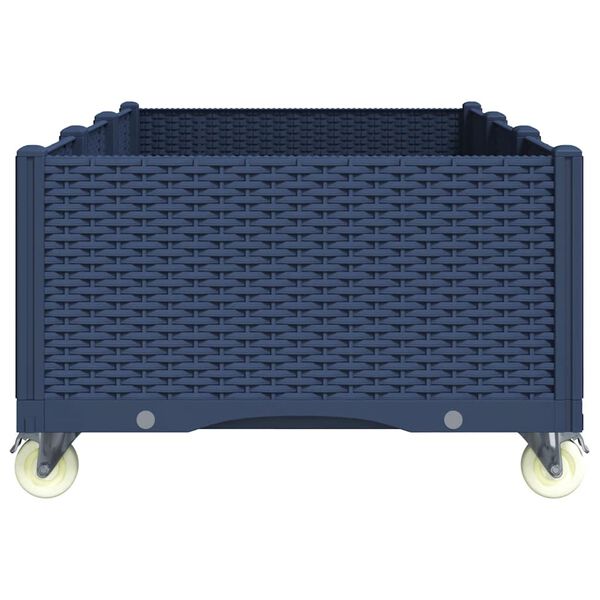 vidaXL k&eacute;ksz&uuml;rke polipropil&eacute;n r&aacute;csos kerekes &uuml;ltetől&aacute;da 150 x 80 x 54 cm