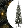 vidaXL Mű kar&aacute;csonyfa 150 LED-del Z&ouml;ld 150 cm PVC &eacute;s Műanyag &eacute;s Ac&eacute;l