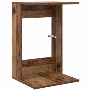 vidaXL Oldal asztal &Ouml;reg fa 40 x 38 x 62,5 cm Szerelt Fa