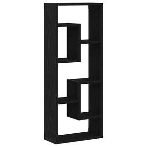 vidaXL fekete t&ouml;lgyfa fali polc 36 x 16 x 90 cm