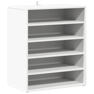 vidaX feh&eacute;r szerelt fa cipősszekr&eacute;ny 60 x 35 x 70 cm