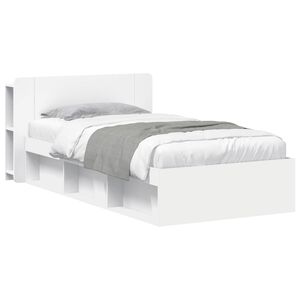 vidaXL &Aacute;gykeret t&aacute;rol&oacute;val fejt&aacute;ml&aacute;val Feh&eacute;r 100 x 200 cm Szerelt Fa
