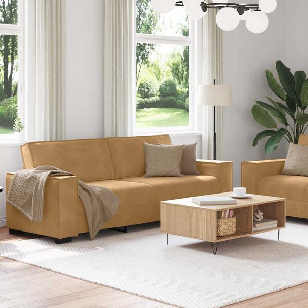 vidaXL 2 r&eacute;szes barna b&aacute;rsony &uuml;lőgarnit&uacute;ra p&aacute;rn&aacute;kkal