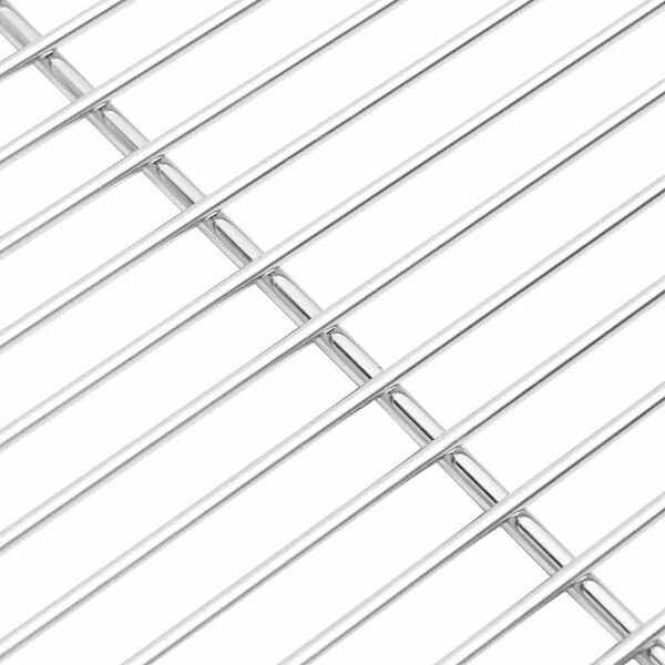 vidaXL Grill r&aacute;cs Ez&uuml;st 50 x 35 cm Rozsdamentes ac&eacute;l