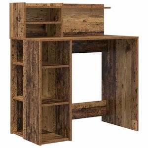 vidaXL Asztal &Ouml;reg fa Szerelt Fa 90 x 48 x 101,5 cm