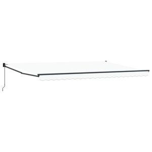 vidaXL Napernyő Feh&eacute;r 500 &times; 300 cm Poli&eacute;szter &eacute;s f&eacute;m