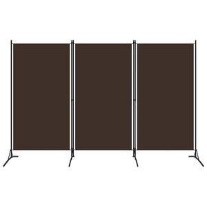 vidaXL barna 3 paneles parav&aacute;n 260 x 180 cm