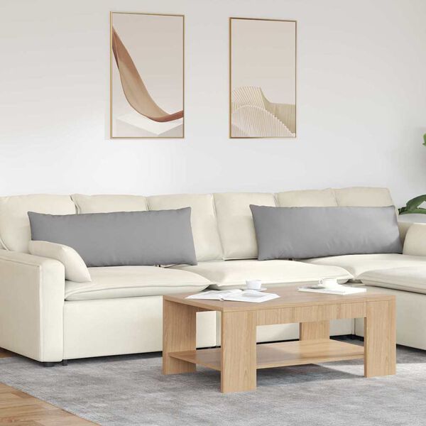 vidaXL Kanap&eacute; p&aacute;rn&aacute;k 2 pcs Felhősz&uuml;rke 120 x 40 cm sz&ouml;vet