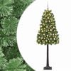 vidaXL Mű zsan&eacute;ros kar&aacute;csonyfa g&ouml;mb&ouml;kkel 120 cm 150 LED Meleg feh&eacute;r