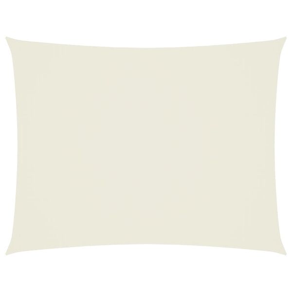 vidaXL krémszínű téglalap alakú oxford-szövet napvitorla 3 x 4,5 m