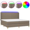 vidaXL t&oacute;psz&iacute;nű sz&ouml;vet rug&oacute;s &eacute;s LED-es &aacute;gy matraccal 200 x 200 cm