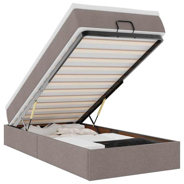 vidaXL oszm&aacute;n &aacute;gykeret matraccal t&oacute;psz&iacute;n 100x200cm sz&ouml;vet