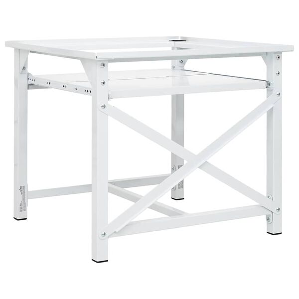 vidaXL feh&eacute;r mos&oacute;g&eacute;ptart&oacute; &aacute;llv&aacute;ny kih&uacute;zhat&oacute; polccal