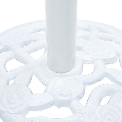 vidaXL fehér öntöttvas napernyőtalp 9 kg 40 cm