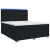 vidaXL Boxspring &aacute;gy matraccal fejt&aacute;ml&aacute;val Fekete 140 x 200 cm Sz&ouml;vet