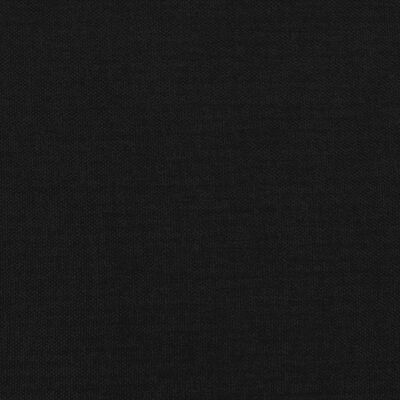vidaXL fekete szövet rugós ágy matraccal 90x200 cm