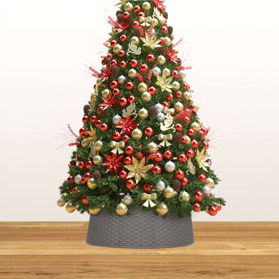 vidaXL barna karácsonyfatalp-takaró Ø65 x 19,5 cm