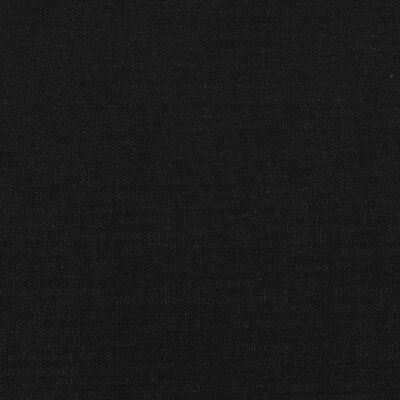 vidaXL fekete szövet rugós ágykeret 80 x 200 cm