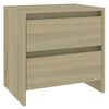 vidaXL sonoma t&ouml;lgy sz&iacute;nű szerelt fa &eacute;jjeliszekr&eacute;ny 45x34,5x44,5 cm