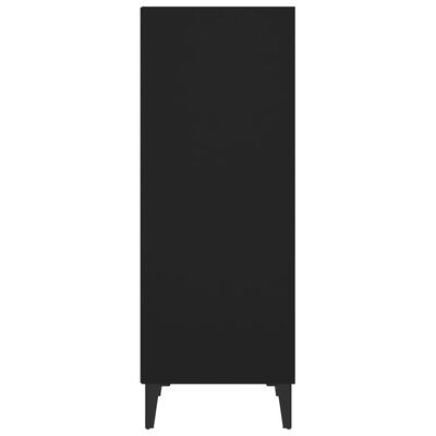 vidaXL fekete szerelt fa tálalószekrény 34,5 x 32,5 x 90 cm