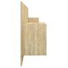 vidaXL sonoma tölgyszínű szerelt fa ágyfejtámla szekrényekkel