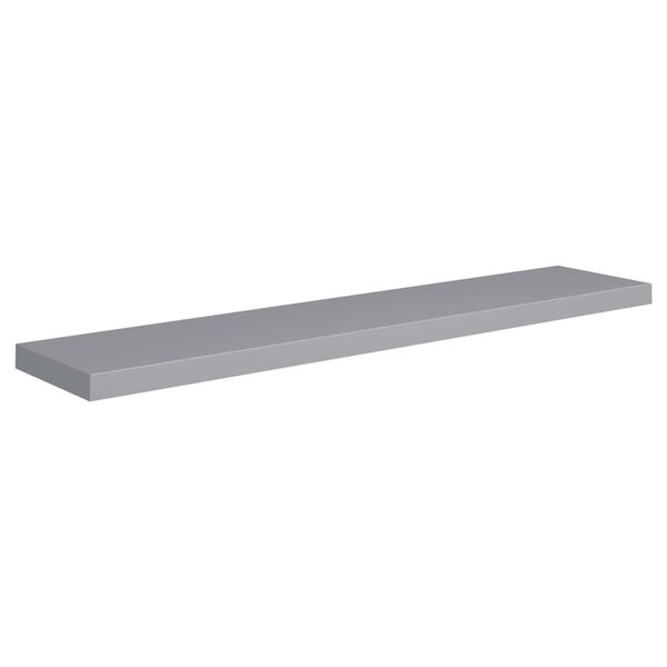 vidaXL 2 db szürke MDF lebegő fali polc 120 x 23,5 x 3,8 cm