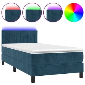 vidaXL s&ouml;t&eacute;tk&eacute;k b&aacute;rsony rug&oacute;s &eacute;s LED-es &aacute;gy matraccal 80 x 200 cm
